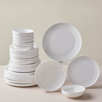 Karaca Geschirr-Set Karaca Streamline New Saturn Geschirrset Weiß 24-teiliges 6 Personen