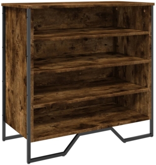 vidaXL Schuhregal Räuchereiche 80x38x78 cm Holzwerkstoff 848651