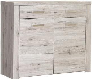 Schuhschrank Phil Sandeiche 117x93x35 cm Dielenkommode Garderobe Diele