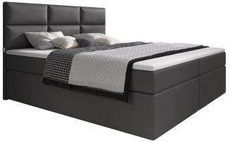 Boxspringbett Carre mit USB 200x200 H2 Grau
