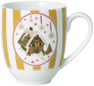 Hutschenreuther Becher mit Henkel Christmas Love beige