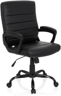 hjh OFFICE Home Office Chefsessel ERGOSMOOTH BIG Kunstleder Schwarz