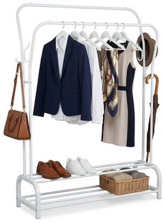 Kleiderständer 2 Stangen und 2 Ablagen 10052220_49