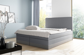 Boxspringbett VELARO 140x200 cm Grau