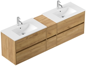 Badmöbelset Taifun 190cm eiche gold : Eiche Gold