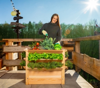 Westmann Lärchenholz Hochbeet Premium XL | Natur |