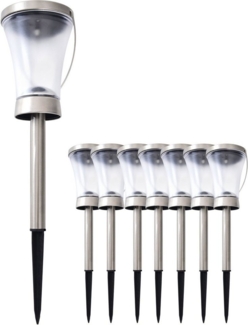 näve LED Solarleuchte Veronica, LED fest integriert, Warmweiß