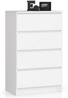 Raumhirsch Furniture Kommode mit 4 Schubladen 60 cm breit Holz Schrank, (viele Farbvarianten - Maße : 99 x 60 x 40 cm) - Hochwertig & stabil