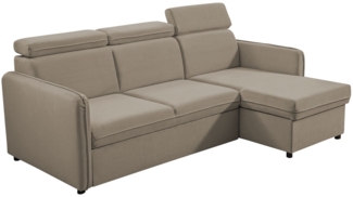 Ecksofa Brulpin Mini, Verstellbare Kopfstütze, Bettkasten, Schlaffunktion (Enjoy New 03)