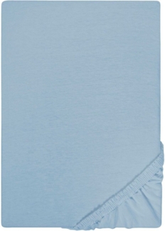 Castell Jersey-Stretch-Spannbetttuch 0077113, taubenblau, 1x 120x200 cm