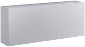 vidaXL Pflanzkübel 200 x 40 x 80 cm Verzinkter Stahl 860729