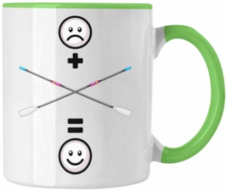 Trendation Tasse Rudern Tasse Geschenk für Ruderer Lustige Geschenkidee :(Rudern = :