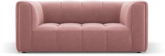 Micadoni Sofa Serena 2-Sitzer Samtstoff Rosa