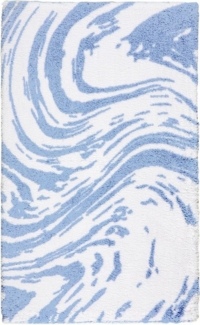 Egeria Badematte Marble, Höhe 10 mm, rutschhemmend beschichtet, fußbodenheizungsgeeignet, Baumwolle, rechteckig
