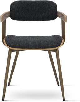 Polsterstuhl 51x53x78 schwarz JANINA #02