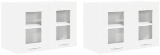 vidaXL Hängeschrank Riga 2 pcs Weiß 60 x 31 x 40 cm Holzwerkstoff 884211