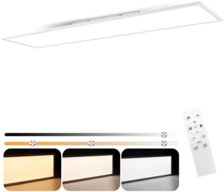ZMH LED Panel 120x30 dimmbar mit Fernbedienung 40W schwarz