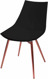 Stuhl Dakota 110 4er-Set Schwarz / Kupfer