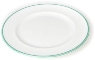 Gmundner Keramik Speiseteller Gourmet (Ø 29cm) Grüner Rand
