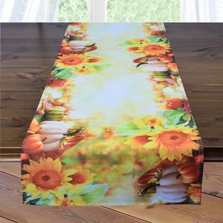 Delindo Lifestyle Tischdecke und Tischläufer Serie Kürbis, für Sommer und Herbst (1-tlg), Digitaldruck "Kürbis"