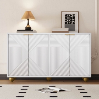 Furnishings Home Beistellschrank Sideboard Schließfach mit 4 Türen und 4 Ablagefächern (Set, 1er Set)