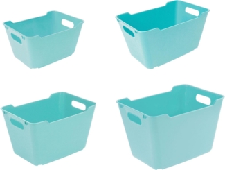 keeeper Aufbewahrungskorb lotta (Set, 4 St), 1,8 l - 20 l, hochwertiger Kunststoff