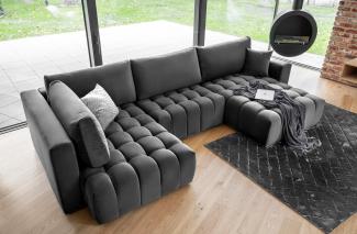 Wohnideebilder Bonito Dunkelgrau Ecksofas & Eckcouches CO-BON-RT-06NU