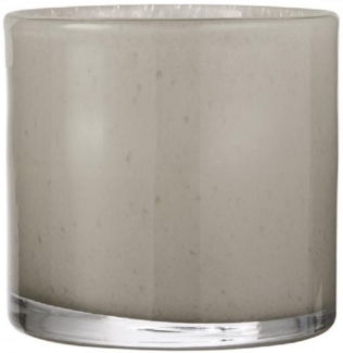 Ib Laursen Blumentopf Ib Laursen Topf Venecia durchgefärbtes graues Glas (12x12cm)