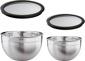 Roesle Schüssel-Set 2-tlg. 20 & 24 cm mit Frischhalte-Deckel