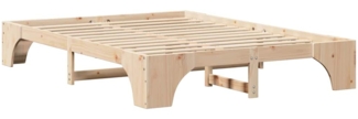 vidaXL Bettgestell Massives Kiefernholz 207 x 157 x 30 cm 872941