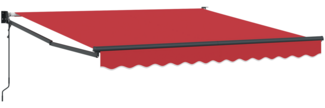 vidaXL automatische einziehbare Markise Rot 300x250 cm 3330152