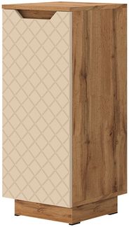 Midischrank Lotta Eiche/Kaschmir mit Kachelstruktur 33.4 x 81.9 cm Vicco