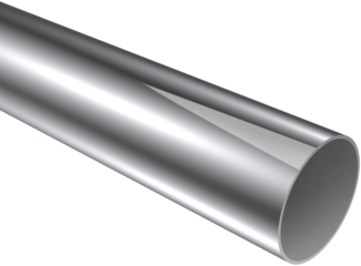 Rundrohr 200 cm, 28 mm Ø Chrom
