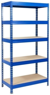 Karat Schwerlastregal Grizzly Blau, 8 Größen, 5 Fachböden, Regal, Lagerregal, 8 Größen