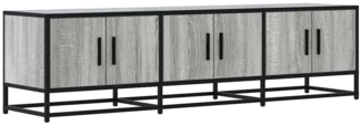 vidaXL TV-Schrank Grau Sonoma 150x35x41 cm Holzwerkstoff und Metall 848862