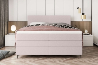 99rooms Boxspringbett Maximus (Schlafzimmerbett, Bett), 140/160/180 x 200 cm, mit 2 Matratzen und Topper, Bettkasten