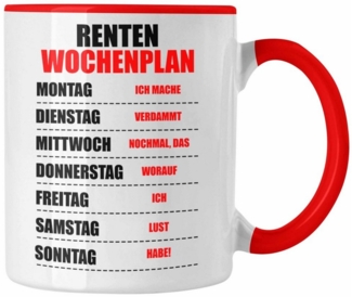 Trendation Tasse Trendation - Renter Tasse Ruhestand Geschenk Rente für Mann Frau Lusti