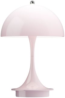 Panthella 160 tragbare Tischleuchte Opal pale rose