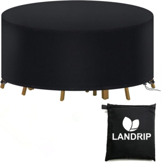 Gartentisch Abdeckung Rund 120cm Wasserdicht Anti-UV Landrip