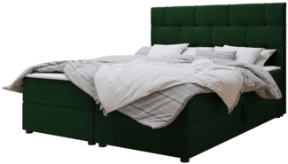 Mirjan24 Boxspringbett Filotes, Grün, 180x200 cm