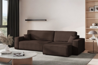 Kaiser Möbel Ecksofa mit schlaffunktion und bettkasten, BEST XL stoff Poso, Quelle, Verita, Mit Bettfunktion und Bettzeugfach