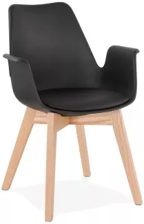 Kokoon Design Sessel Alcapone Schwarz und Natur