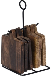 Home & styling collection Schneidebrett, Holz, (6er-Set)