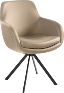 Musterring Esszimmerstuhl Tavia (Set, 2 St), Stativgestell Eisen schwarz, Drehfunktion optional, diverse Farben