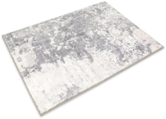 Wecon home Badematte Samu, Höhe 5 mm, Polyester, rechteckig, Marmor Design, waschbar, rutschfest, schnell trocknend, Badteppich