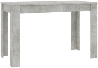 vidaXL Esstisch Betongrau 120 x 60 x 76 cm Spanplatte [800436]