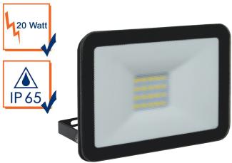 20 Watt LED Strahler ALU, 5000 Kelvin Neutralweiß, IP65, 12x16cm