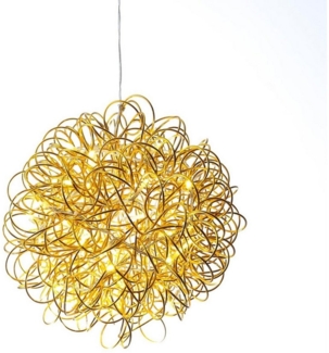 MARELIDA LED Kugelleuchte LED 3D Drahtkugel SPHERE Leuchtkugel Ball 30cm 50LED Draht für Außen, LED Classic, warmweiß (2100K bis 3000K)