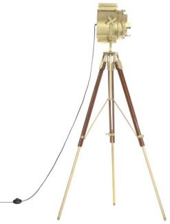 vidaXL Stehleuchte Dreibein Massivholz Mango 193 cm 286204