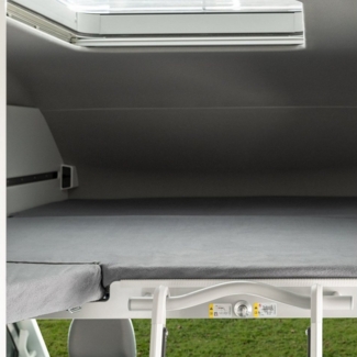 BLACK FOREST FOX Spannbettlaken VW Grand California 600 Loft Bed Up 3 tlg. Schonbezug Cosy Full Cover, Polyester, YKK-Reißverschluss,3D Air Mesh